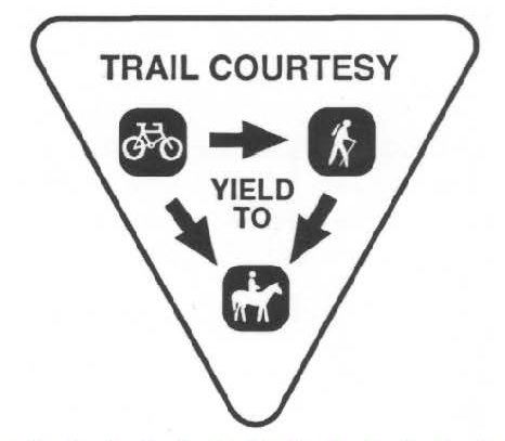 Trail courtesy symbol