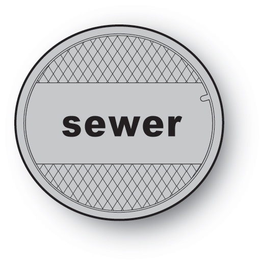 Icon of a sewer cover